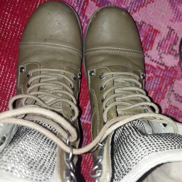 Guess Sparkly Combat Boots Size 8 - Picture 2 of 9